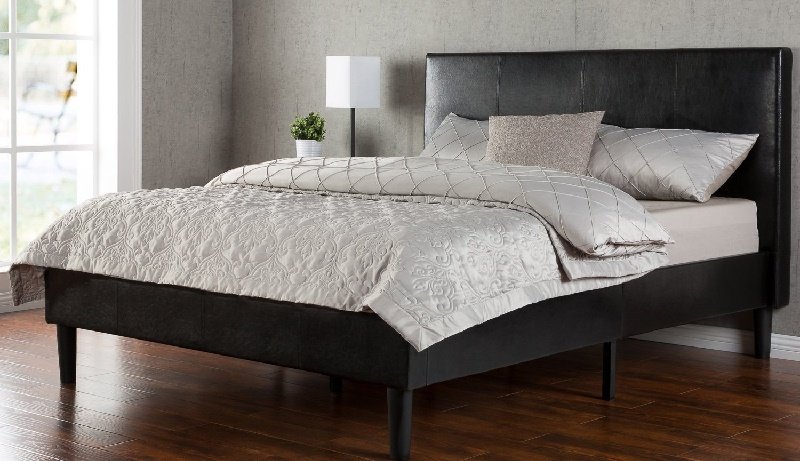 platform bed with memory foam mattress